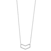 Sterling Silver Rhodium-plated CZ Necklace